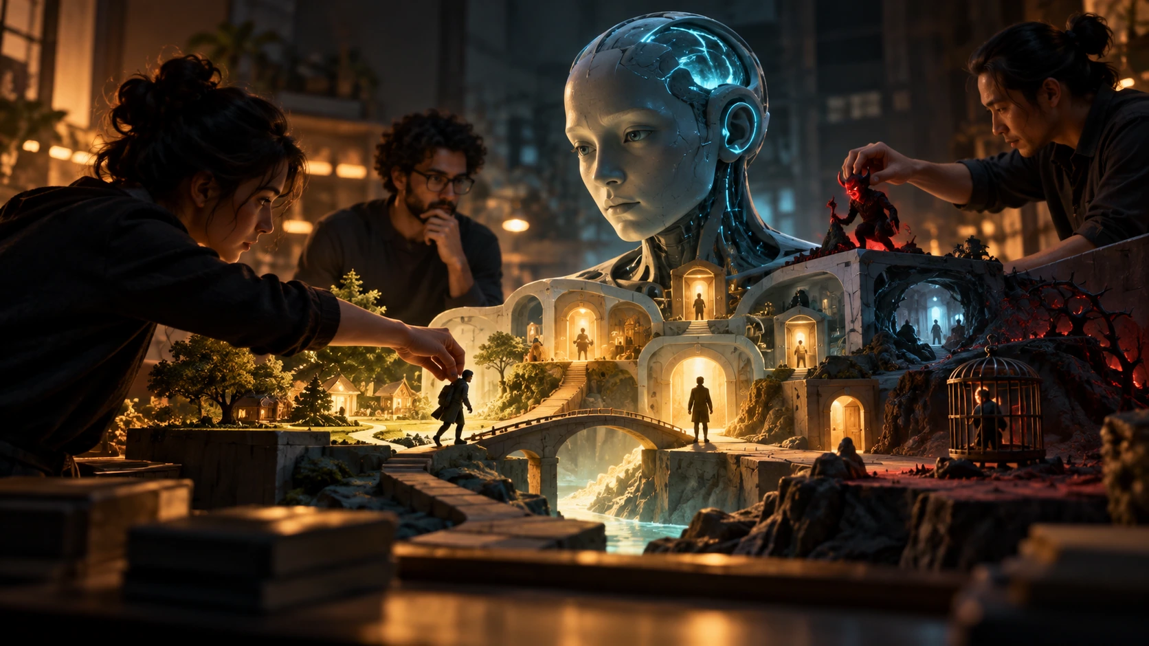 Editorial illustration: How red teams test AI systems before release