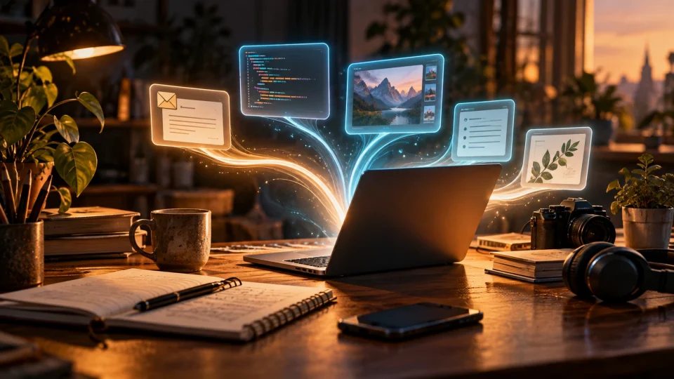 Editorial illustration: How workers are already using AI every day