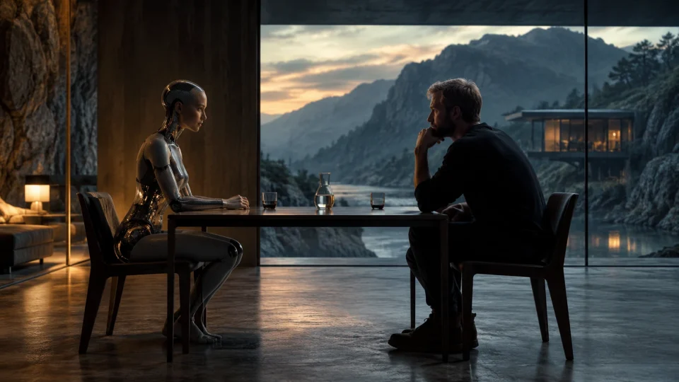 Editorial illustration: Ex Machina and the Turing test, revisited