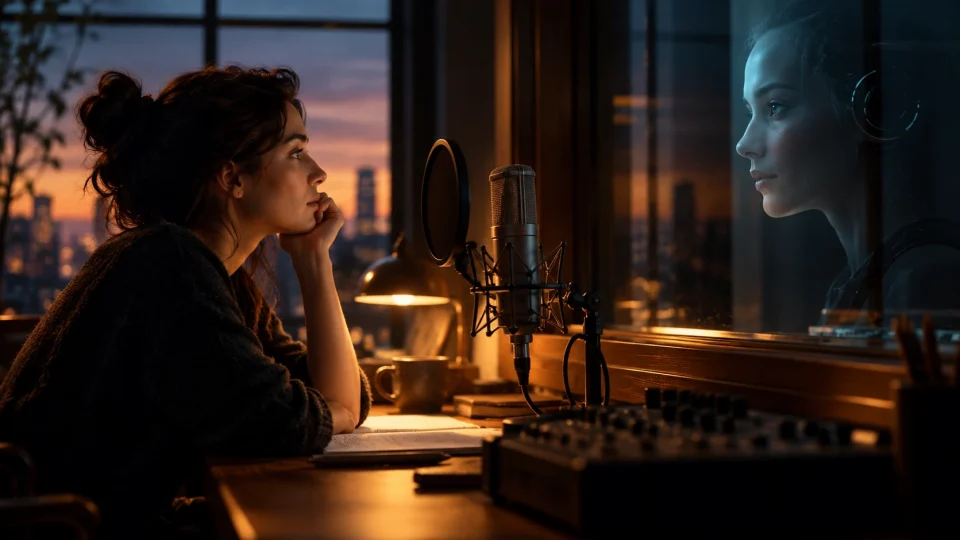 Editorial illustration: From HAL to Samantha: the voices of movie AIs