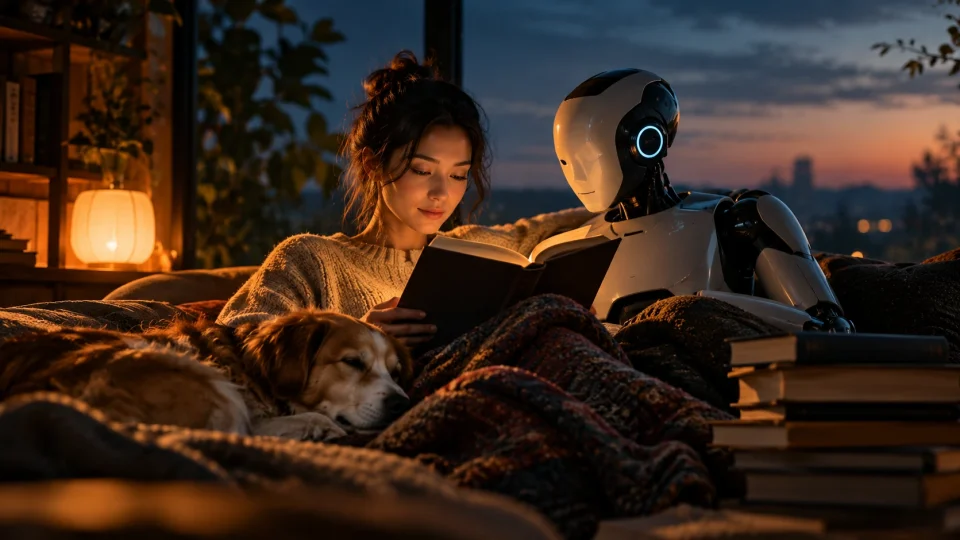 Editorial illustration: Short stories about AI you can read in an evening