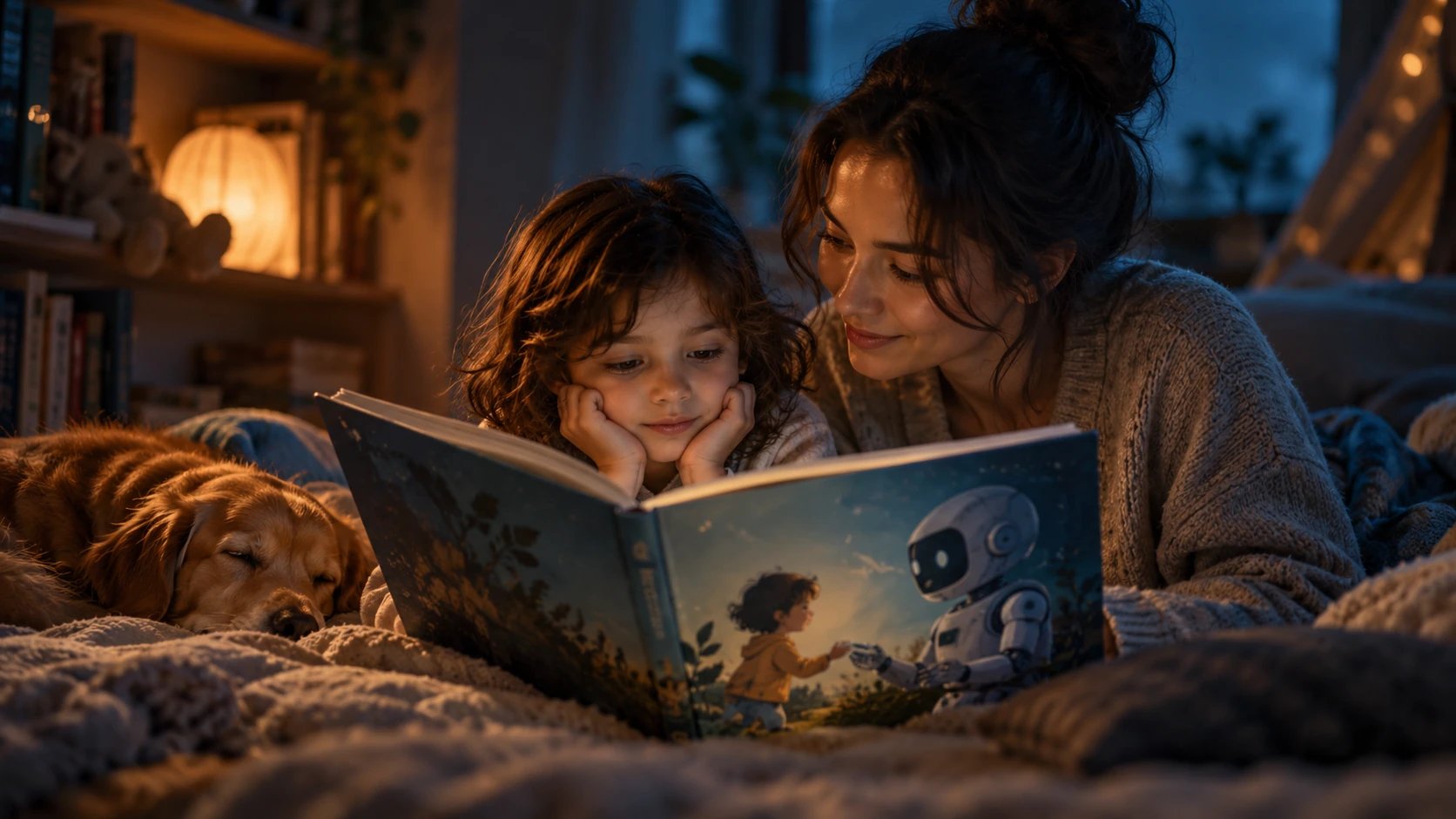 Editorial illustration: Children’s books that explain AI well