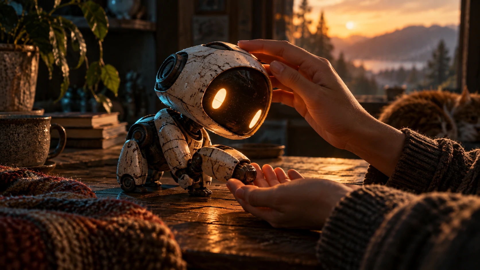 Editorial illustration: Games where the AI is the main character