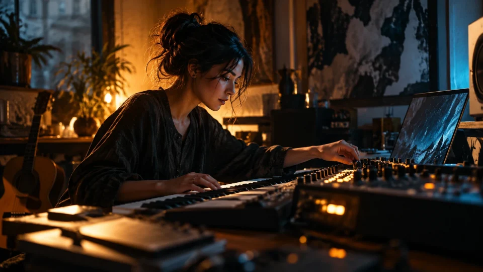 Editorial illustration: Artists who use AI as an instrument