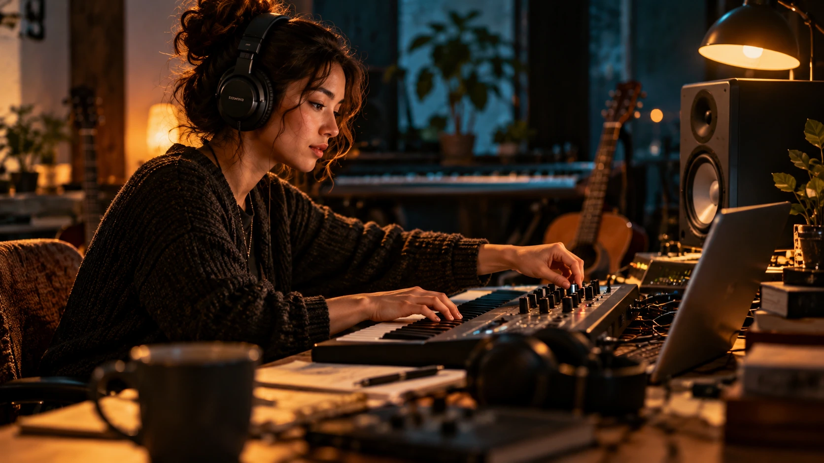 Editorial illustration: Mastering and mixing with AI tools