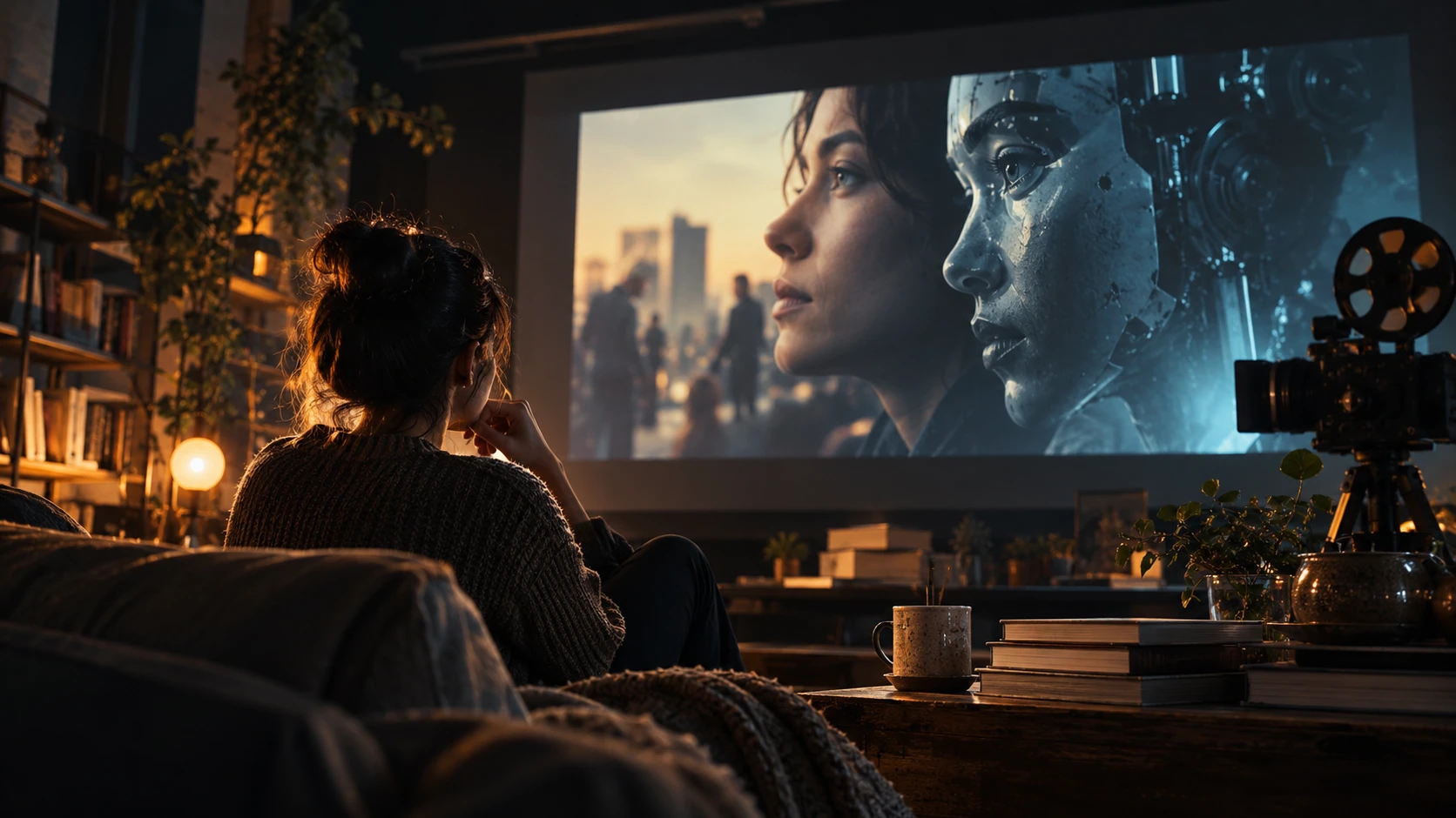 Editorial illustration: Video essays on AI and society