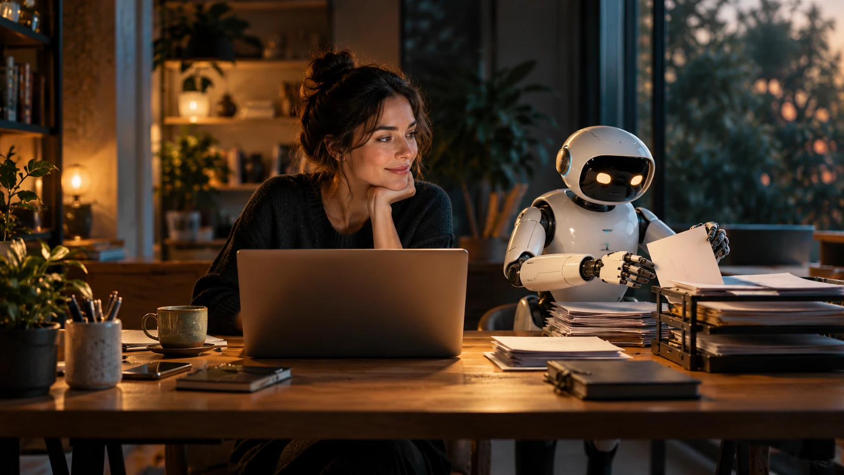 Editorial illustration: How to build a simple AI agent without code