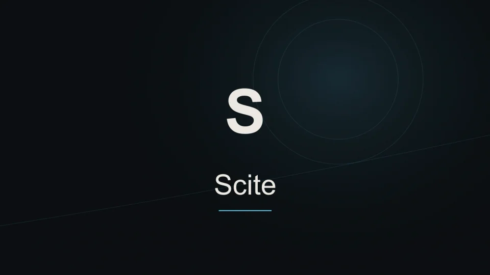Scite tool identity
