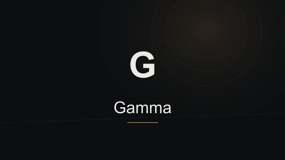 Gamma tool identity